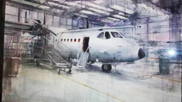 imagen cuadro seleccionado Carta Puebla Pintura Miguelturra año 2017, obra de Pablo López Sanz