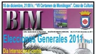 imagen portada del BIM de diciembre de 2011