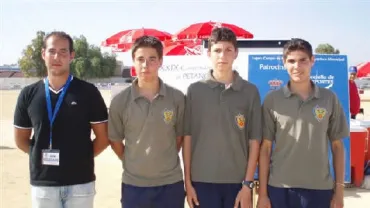 El equipo de petanca de Miguelturra, junio 2006