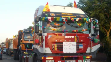 imagen de la procesión de San Cristóbal,julio 2010