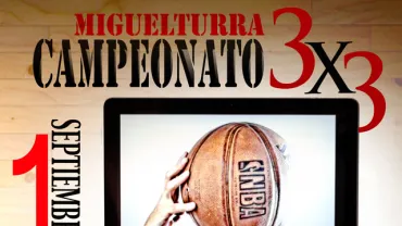 imagen cartel baloncesto 3por3, septiembre 2012