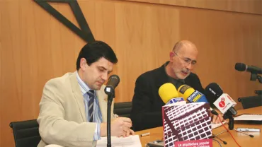 imagen firma convenio Mancomunidad, febrero 2007