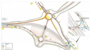 imagen plano Autovía IV Centenario, agosto 2009