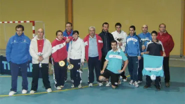 imagen de archivo del equipo de Tenis de Mesa de Miguelturra