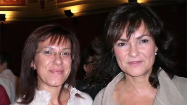 Carmen Calvo y Victoria Sobrino, octubre 2006
