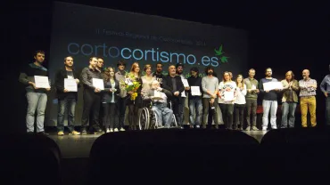 imagen entrega premios Corto Cortísmo 2014