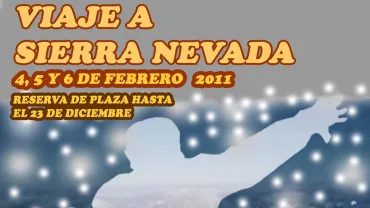 imagen cartel del viaje a la Nieve, febrero 2011