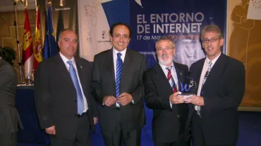 Recogiendo el Premio a la Mejor Web accesible 2006