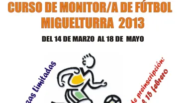 imagen cartel curso monitor-a fútbol, marzo 2013