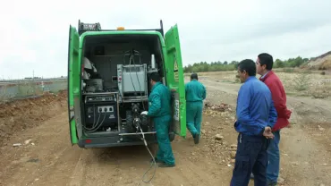 Obras del colector, agosto 2006