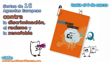 imagen, flyer sorteo agendas europeas 2008