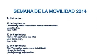 imagen cartel semana movilidad Miguelturra 2014