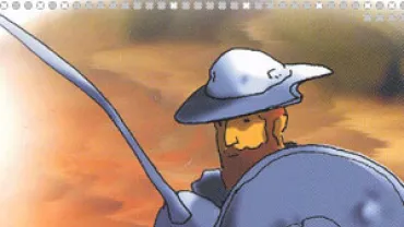 extracto marcapáginas libro quijotesco infantil