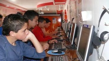 imagen del e-bus en el Día de Internet 2008