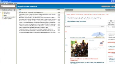 miguelturra.es en un lector de noticias RSS