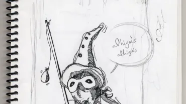 Así comienza un artista su maravillosa obra