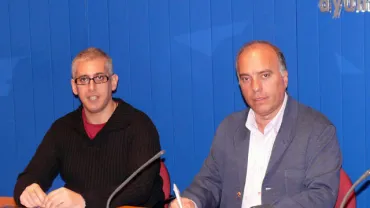 imagen de Agapito Arévalo y Nacho Vera, abril 2008