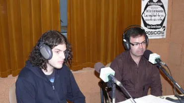 imagen de entrevista en Radio MIguelturra, sept 09