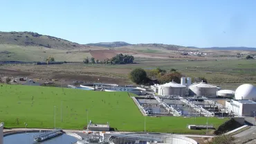 imagen de la nueva depuradora, marzo 2014