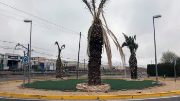 imagen de la glorieta del Camino Peralvillo, diciembre 2017, fuente imagen Vicente Yerves