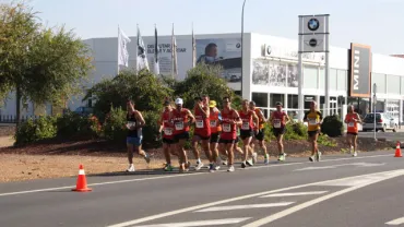 imagen de archivo de la Maratón de Castilla La Mancha a su paso por Miguelturra