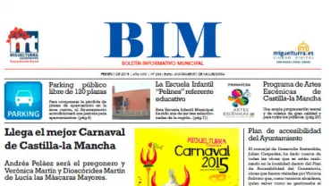 imagen portada del BIM de febrero de 2015