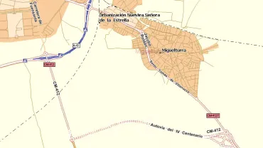 imagen mapa situación de carretera CM-412, oct 09