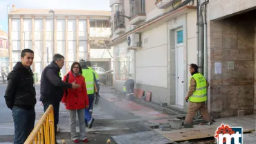 imagen visita a obras en Miguelturra, enero 2015