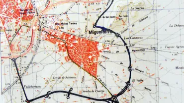 imagen del plano de la autovía A-43 y sus conexiones con Miguelturra