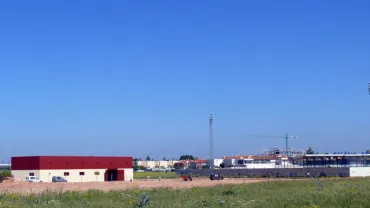 imagen de la balsa de tormentas, abril 2011