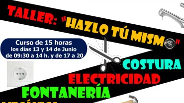 imagen cartel taller Hazlo tu mismo, junio de 2015