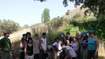 Voluntarios del Centrojoven en Riopar, junio 2006