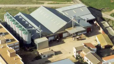 Vista aérea Cooperativa Tierra de Calatrava