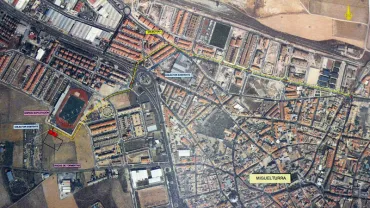 imagen vista aérea de Miguelturra y obra colector