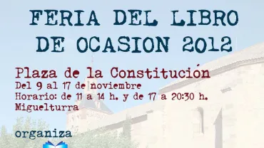 imagen cartel feria del libro de ocasión 2012