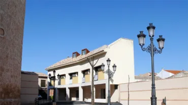 imagen de la remodelada Plaza Cristo, abril 2009