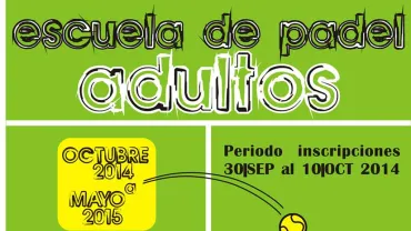 imagen Escuela Pádel Personas Adultas, 2014-2015