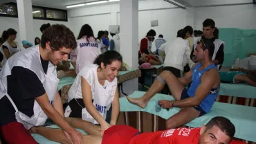 imagen fisios al final de la carrera, octubre 2010