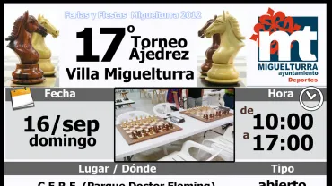 imagen cartel torneo ajedrez ferias 2012