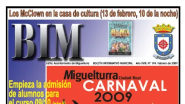 imagen portada del BIM febrero 2009