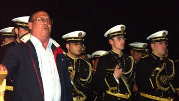 Imagen del acto exaltación a la saeta, abril 2006