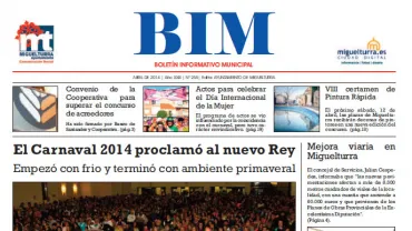 imagen de la portada del BIM de abril de 2014