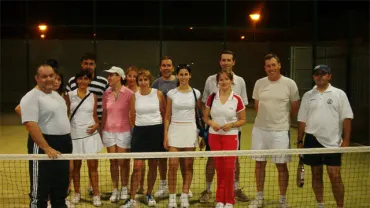 Primer turno del curso de Padel, junio 2006