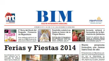 imagen portada del BIM septiembre de 2014