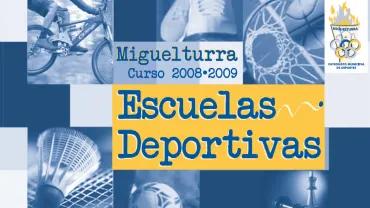 imagen folleto Escuelas Deportivas 2008-2009