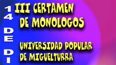 imagen cartel Tercer Certamen Monólogos