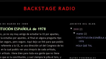imagen portada Blog del programa Backstage