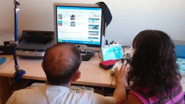 En el Punto de Acceso Adaptado a Discapacitados