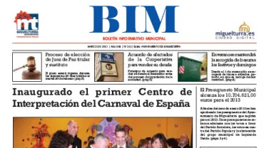 imagen portada del BIM de marzo de 2013