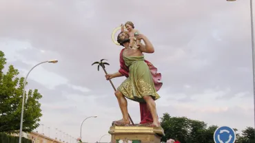 imagen de San Cristóbal en Miguelturra